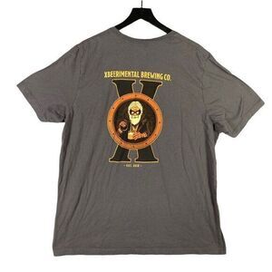 Xbeerimental Brewing Company T-Shirt Size 2XL‎ Garfield New Jersey Graphic Tee